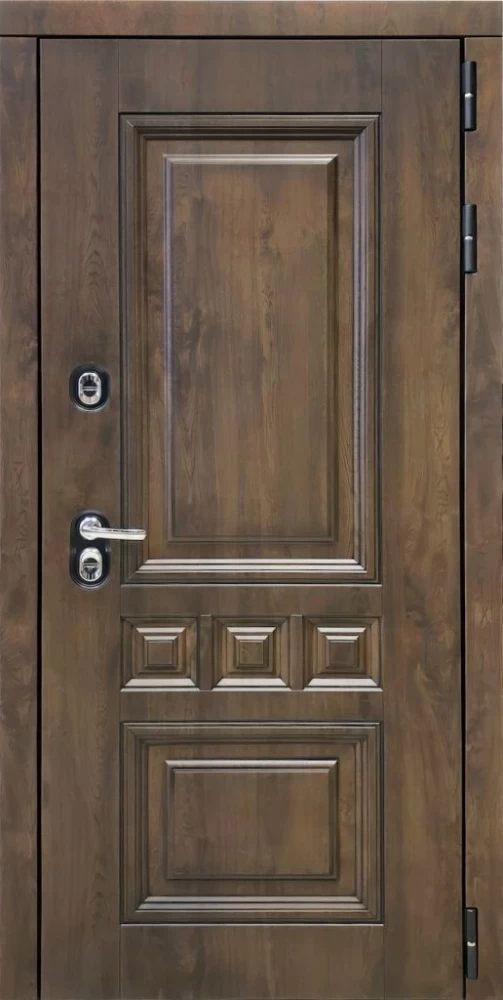 Входная дверь ДвериПРО Аура Алиса (16мм, ПВХ ясень белый, зеркало) DPRO196445 внешняя сторона