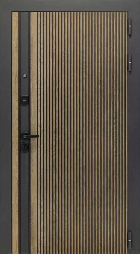 Входная дверь ДвериПРО Rosna Лаура-2 (16мм, светлый мореный дуб) DPRO197024 внешняя сторона