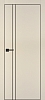 Межкомнатная дверь PX-20  черная кромка с 4-х ст. Бежевый матовый